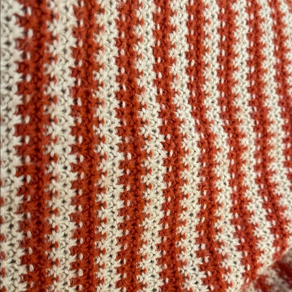 Madewell Striped Red and White Crew Neck Sweater - Picture 4 of 6